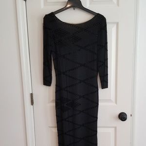 Kay Unger Black Fitted Dress